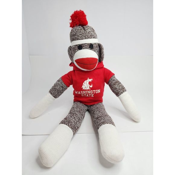 Washington State‎ Cougars Sock Monkey 20" - Picture 1 of 5
